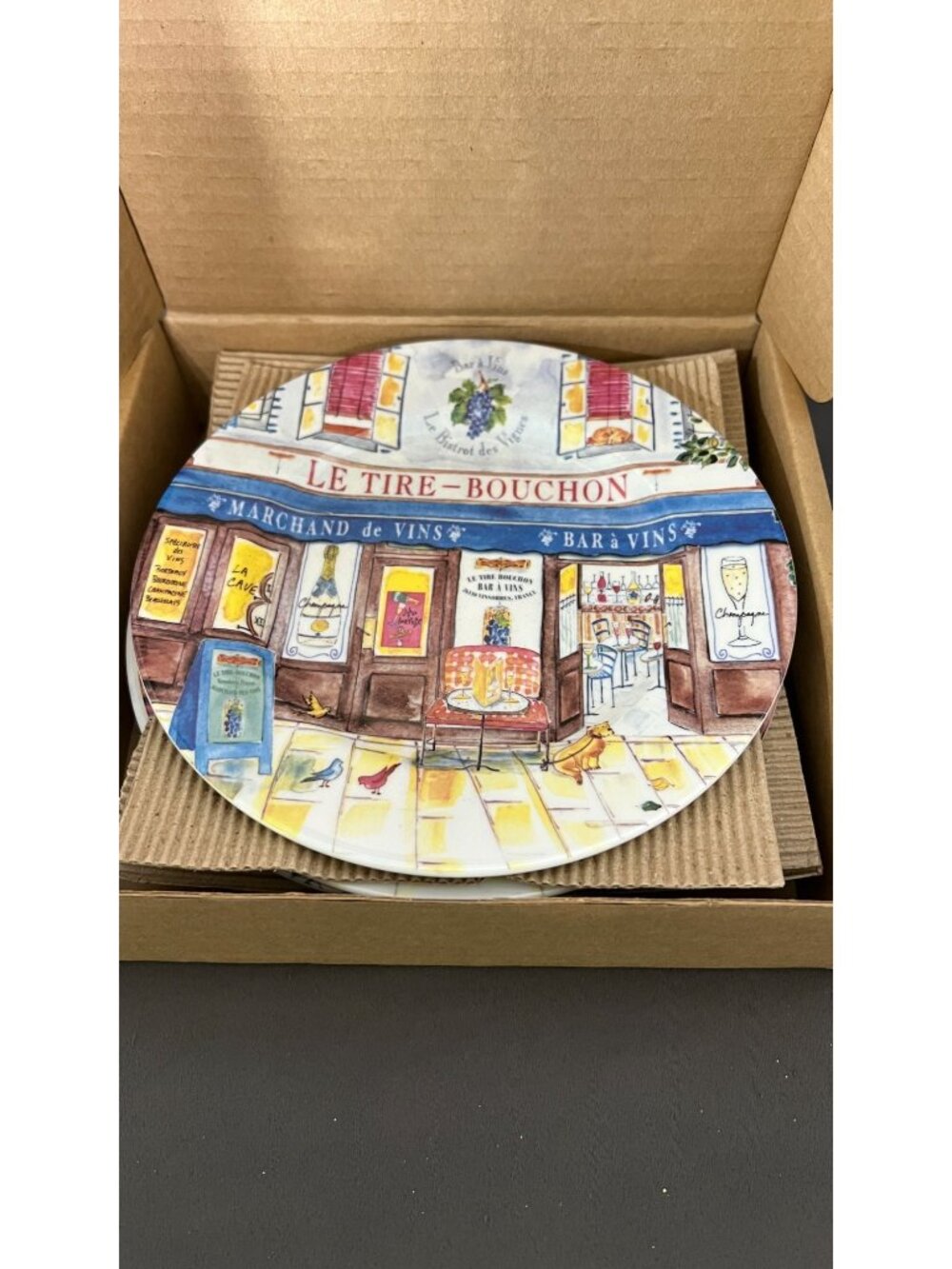 Jill Butler French Bistro Salad Plates Set Of 4 Vintage Style - Picture 2 of 5